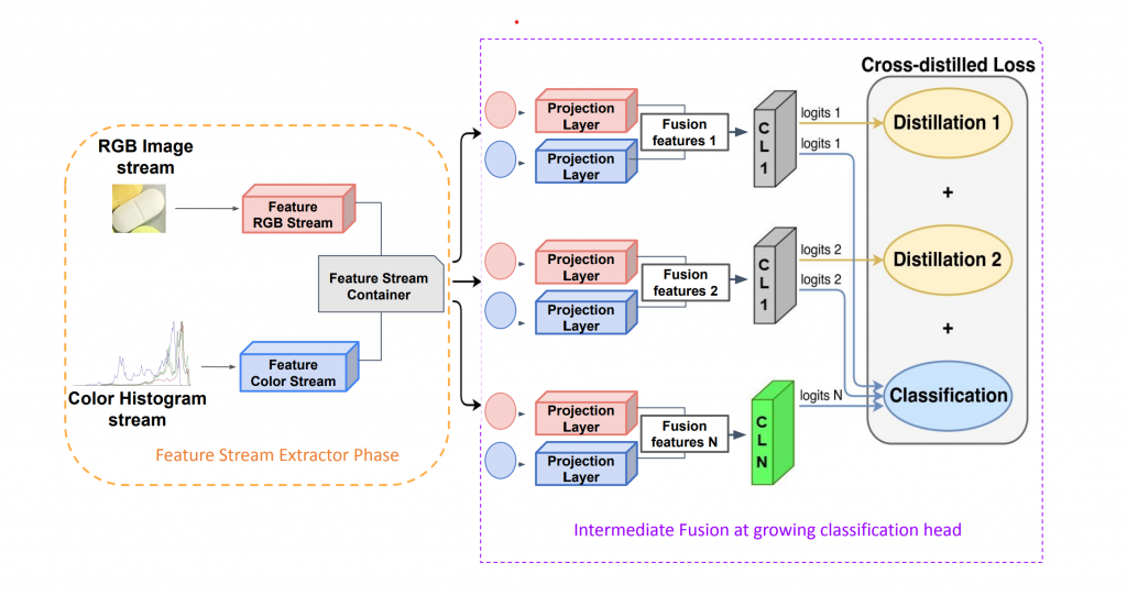 Figure 1. The proposed learning architecture for pill recognition from images using incremental learning.